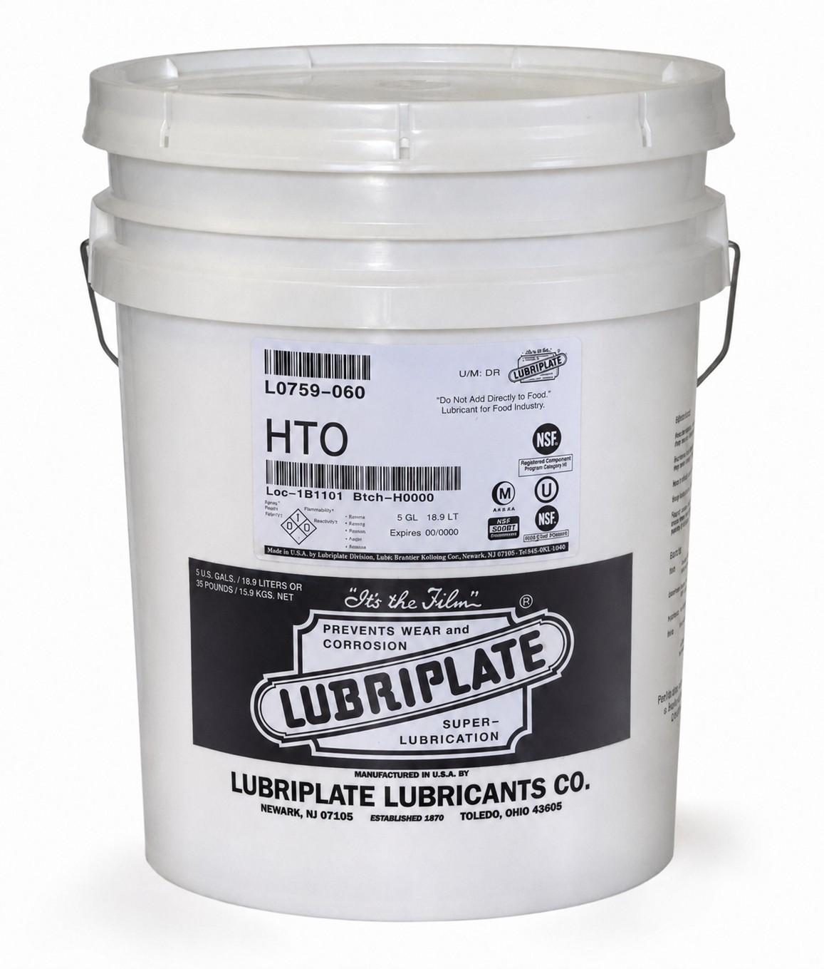 5 gl. pail of HTO